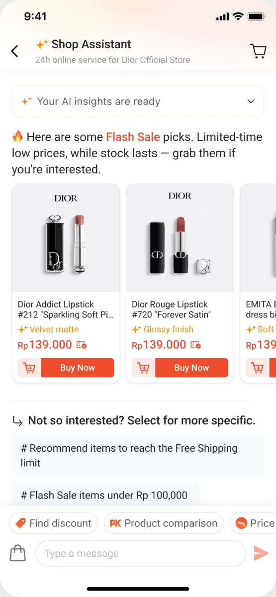 Find Discount 第3步:推荐限时低价
